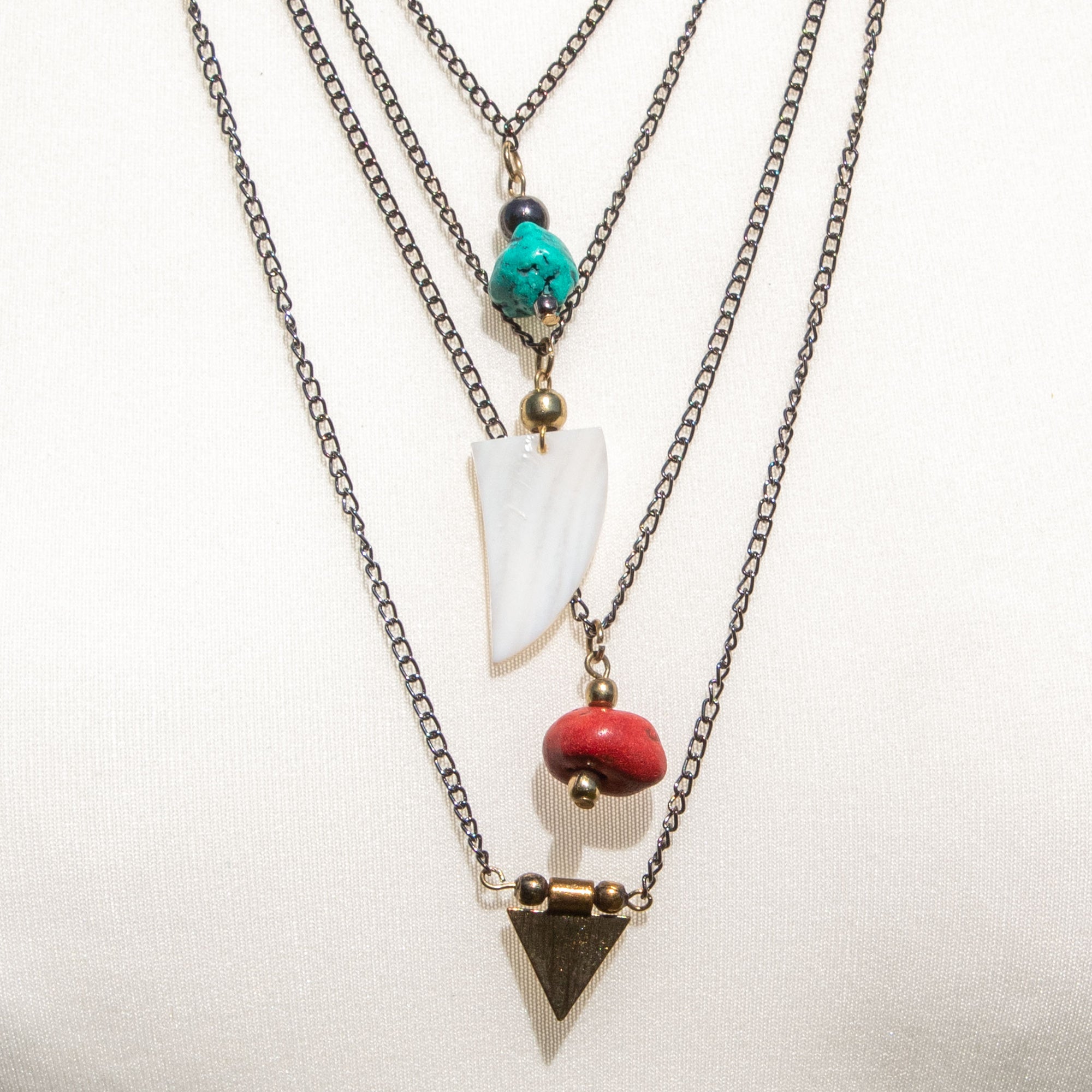 Multi Chain & Pendant Necklace | Necklace - The Naughty Shrew