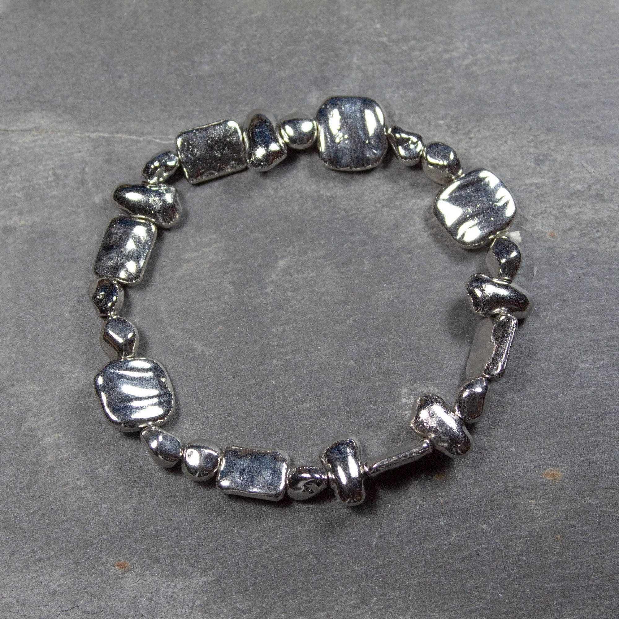 Metallic Bead Bracelet | Bracelet - The Naughty Shrew