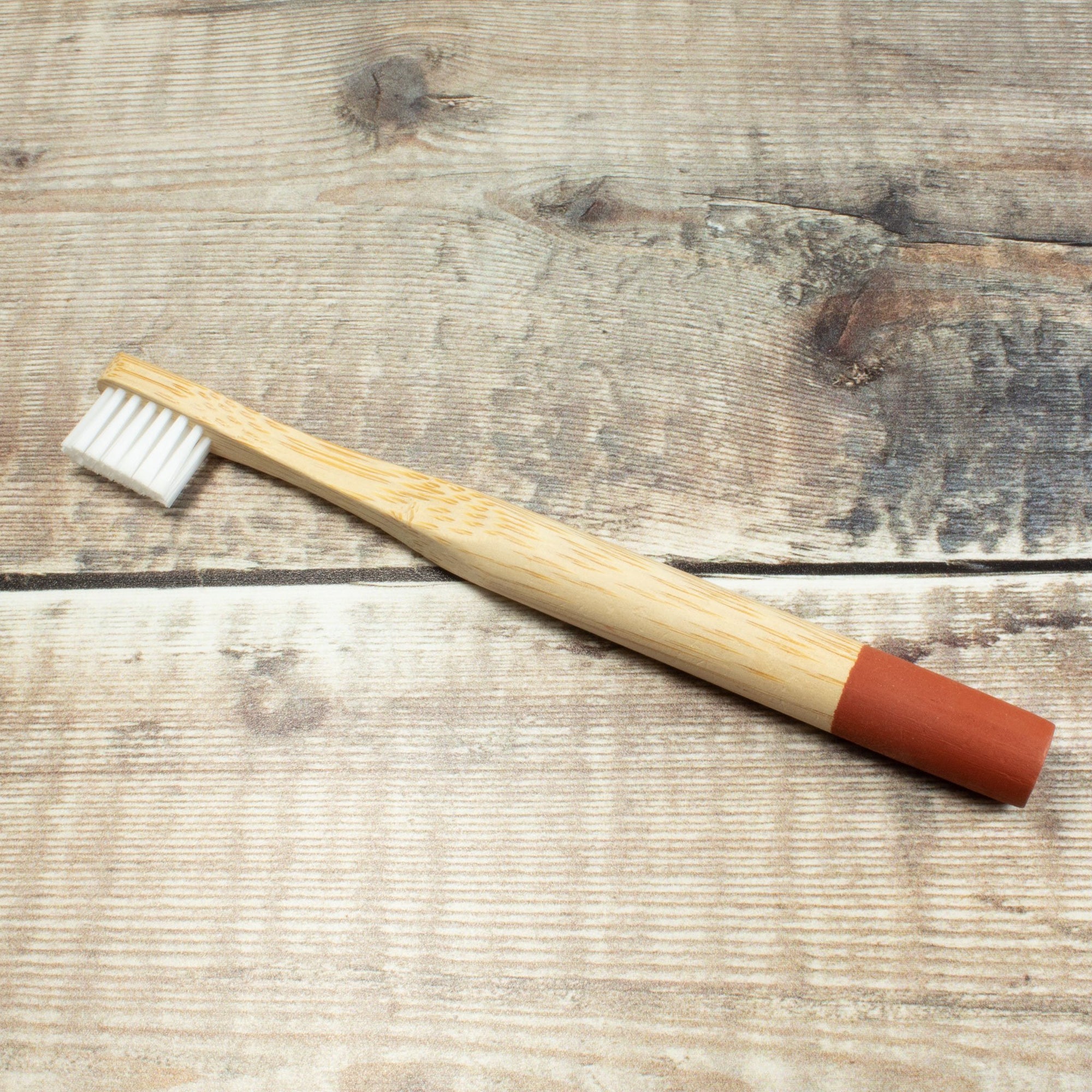 Bamboo Toothbrush For Kids - Red | Toothbrush - The Naughty Shrew