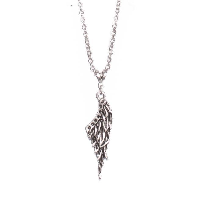 Feathered wing pendant necklace | Necklace - The Naughty Shrew