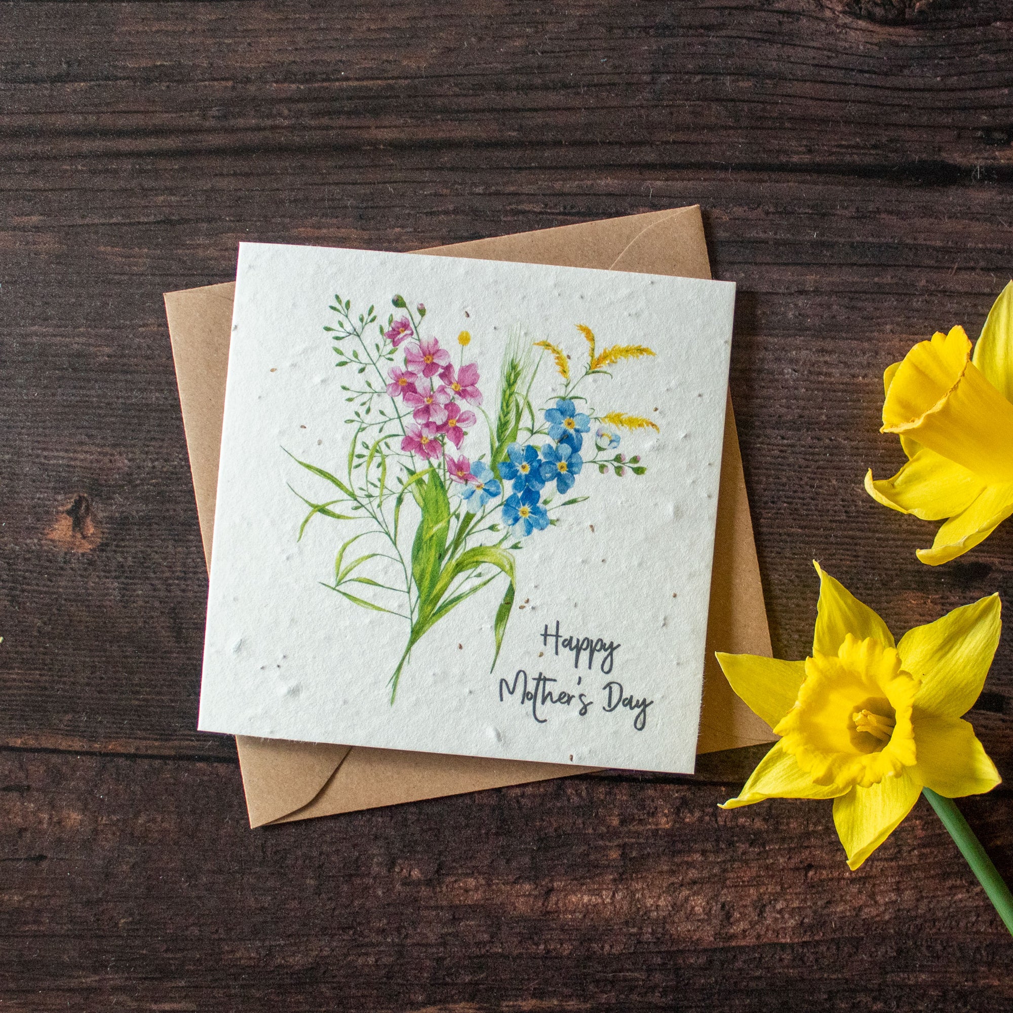 Plantable Mother's Day Card - Wildflower Bunch | Greetings Card - The Naughty Shrew