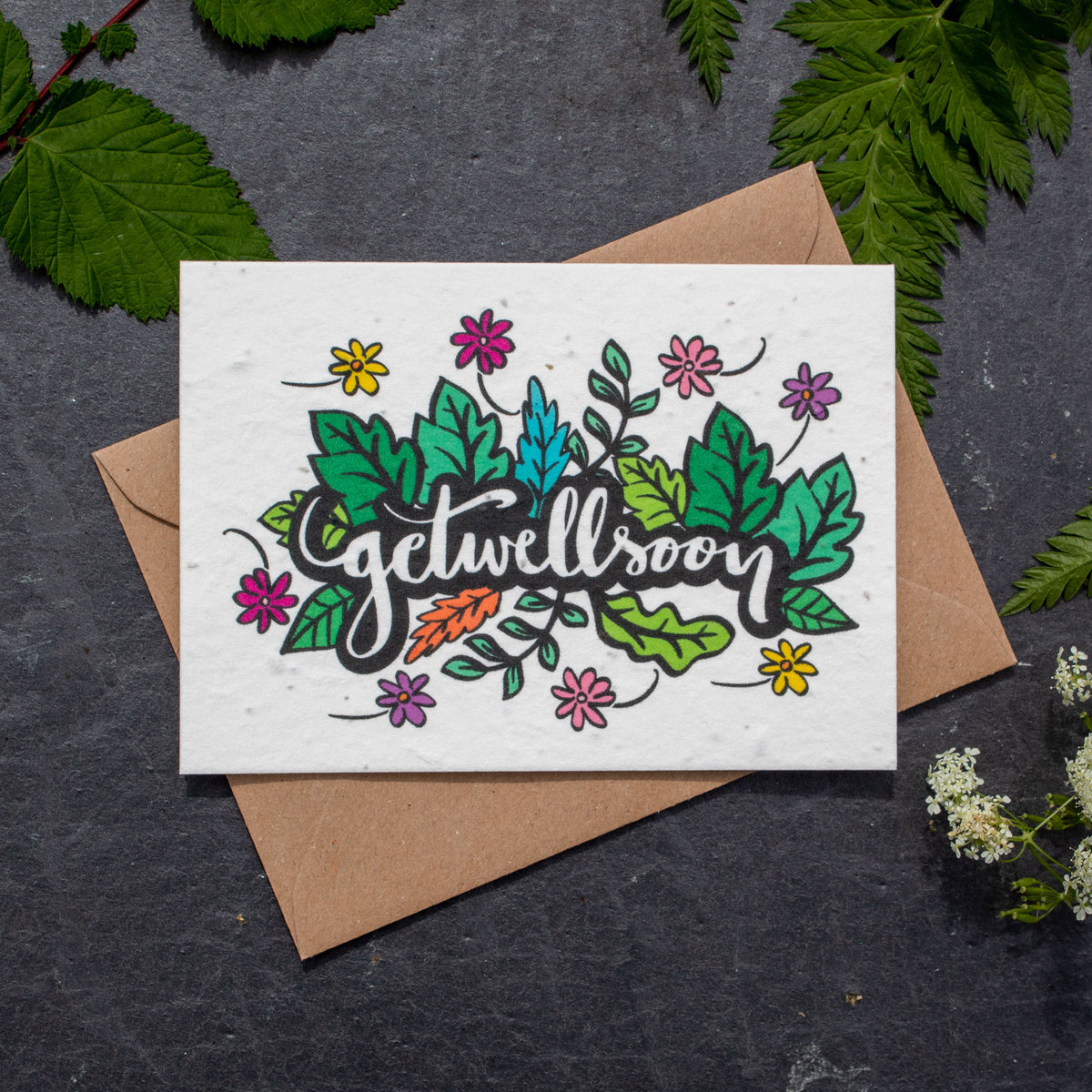 Plantable Greetings Card - Get Well Soon