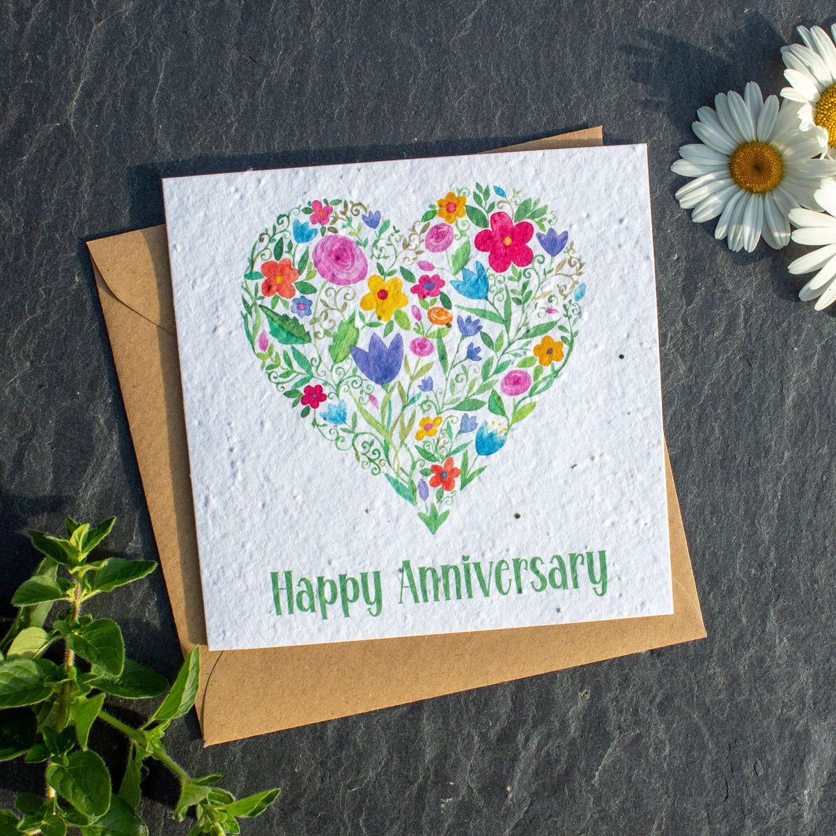 Plantable Greetings Card - Happy Anniversary