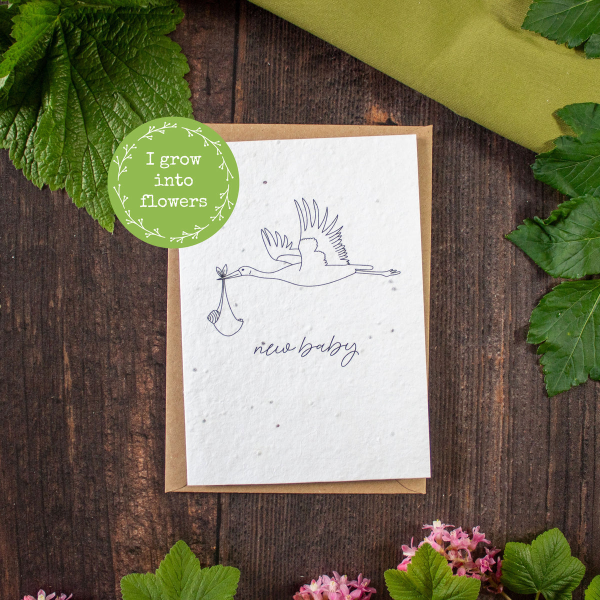 Plantable Greetings Card - New Baby