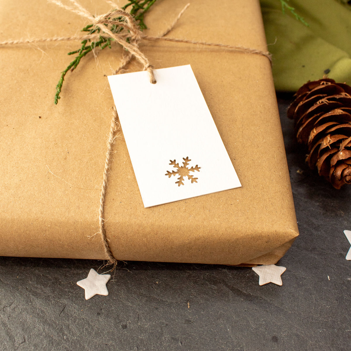 Handmade Snowflake Christmas Gift Tags - Set of 12