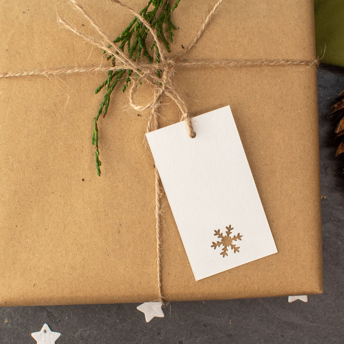 Handmade Snowflake Christmas Gift Tags - Set of 12