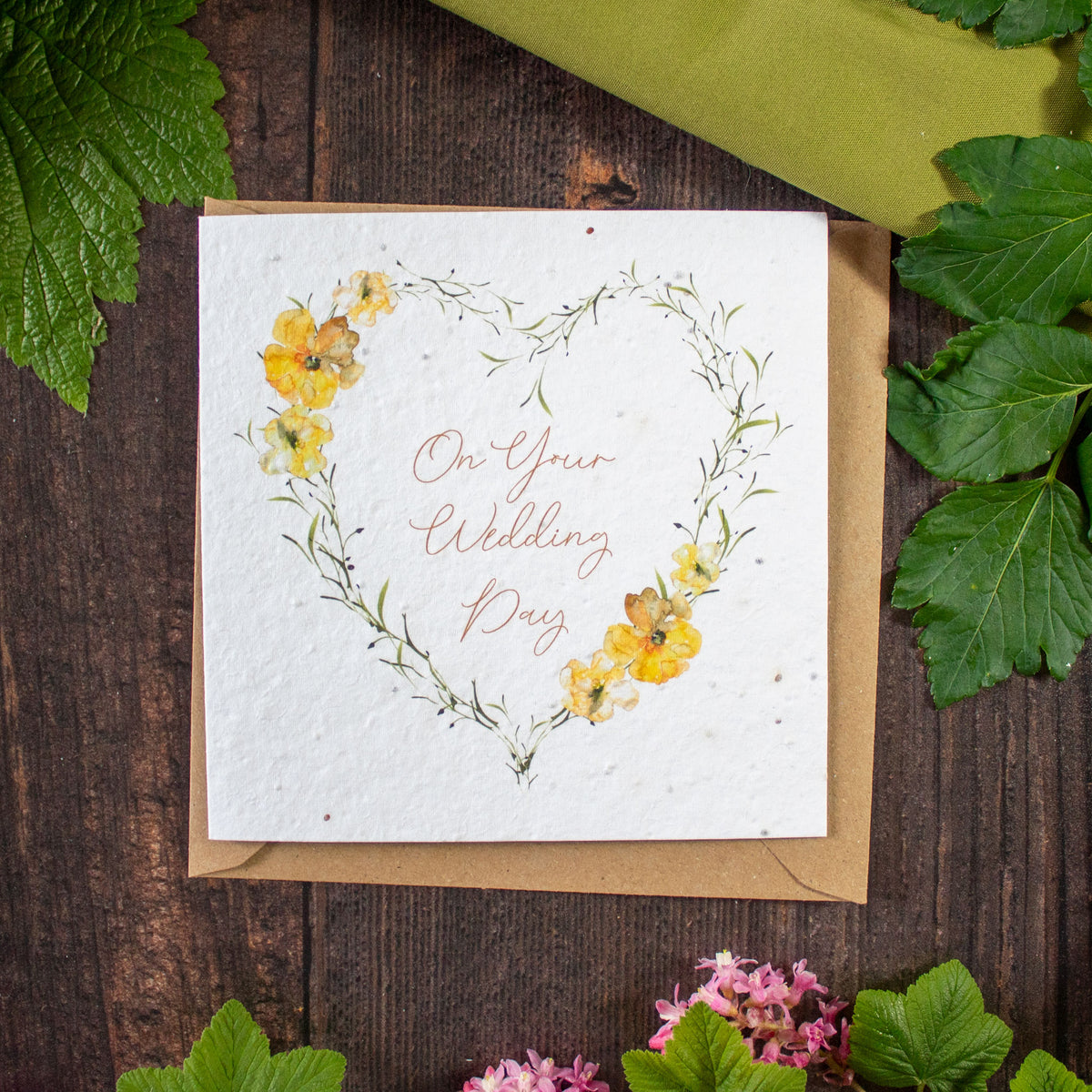 Plantable Greetings Card - Wedding Heart