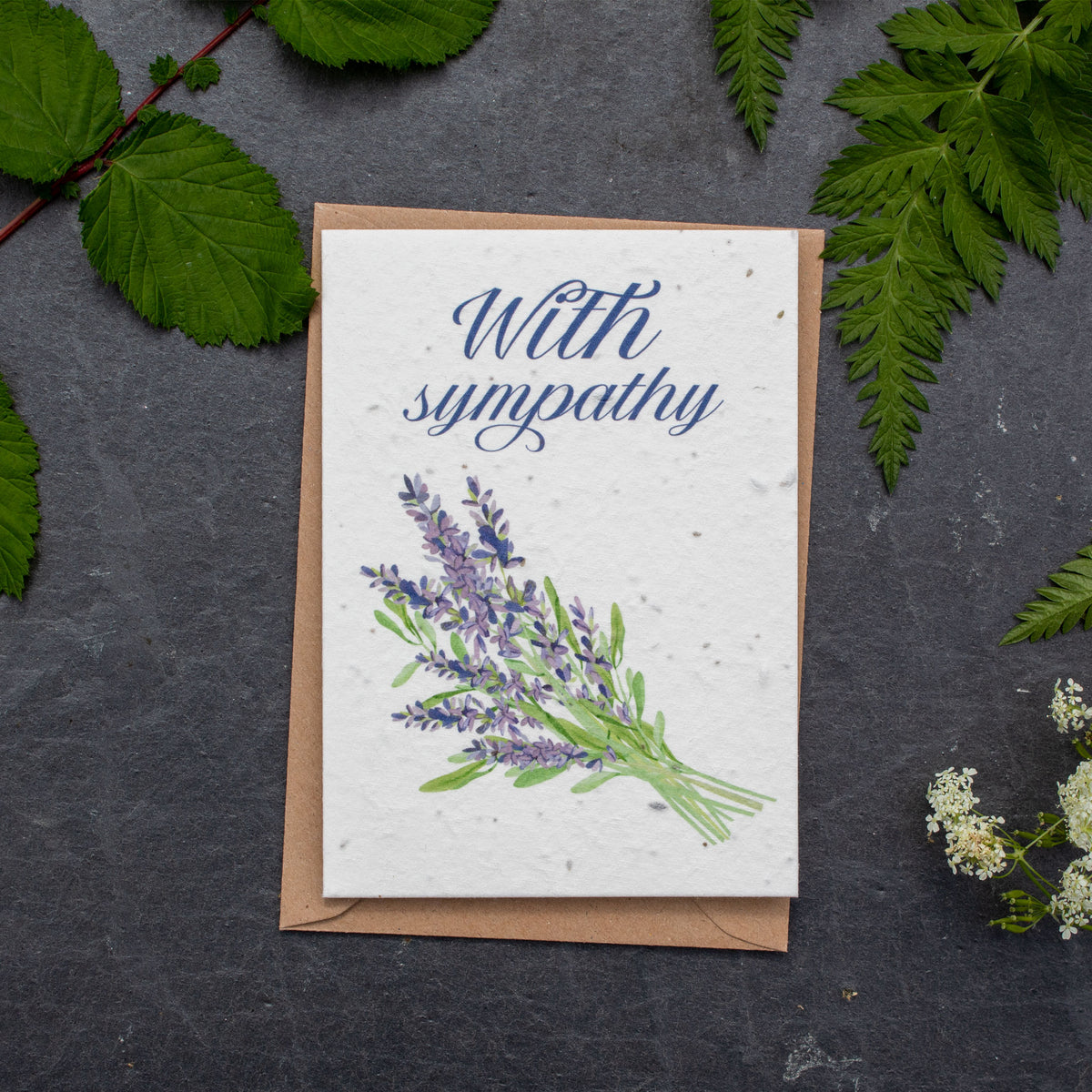 Plantable Greetings Card - With Sympathy