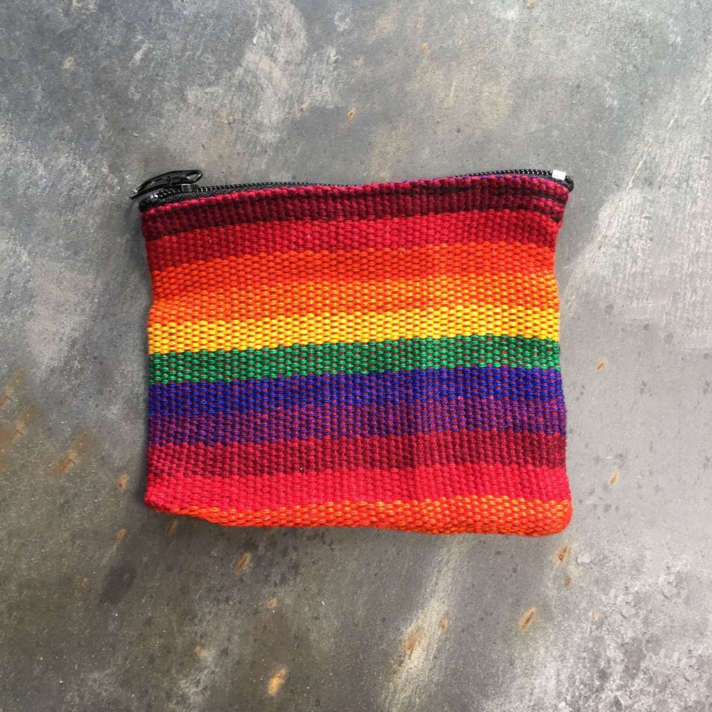 Rainbow fabric coin purse | Purse - The Naughty Shrew