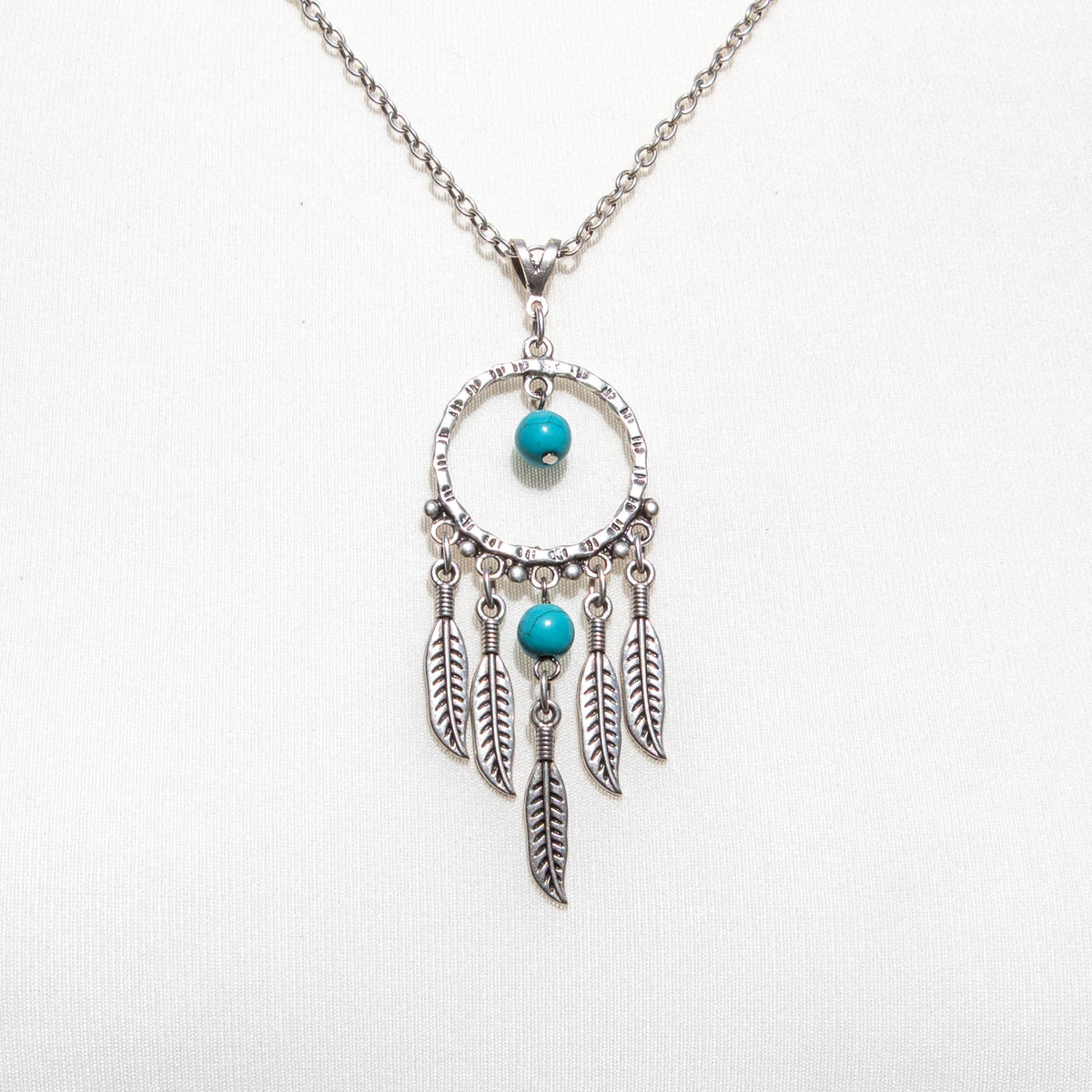Dreamcatcher Necklace With Turquoise Stones | Necklace - The Naughty Shrew