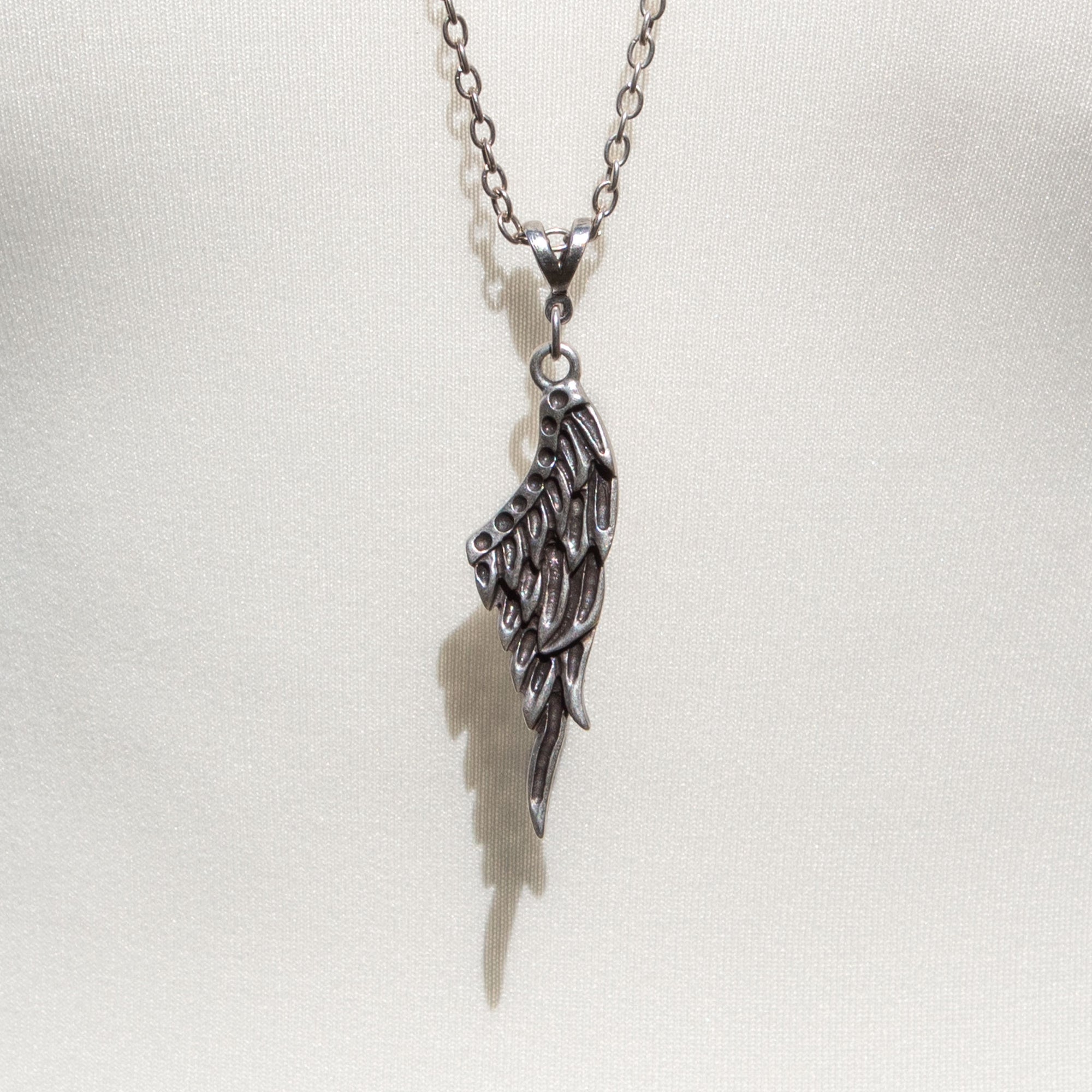 Feathered Wing Pendant Necklace | Necklace - The Naughty Shrew
