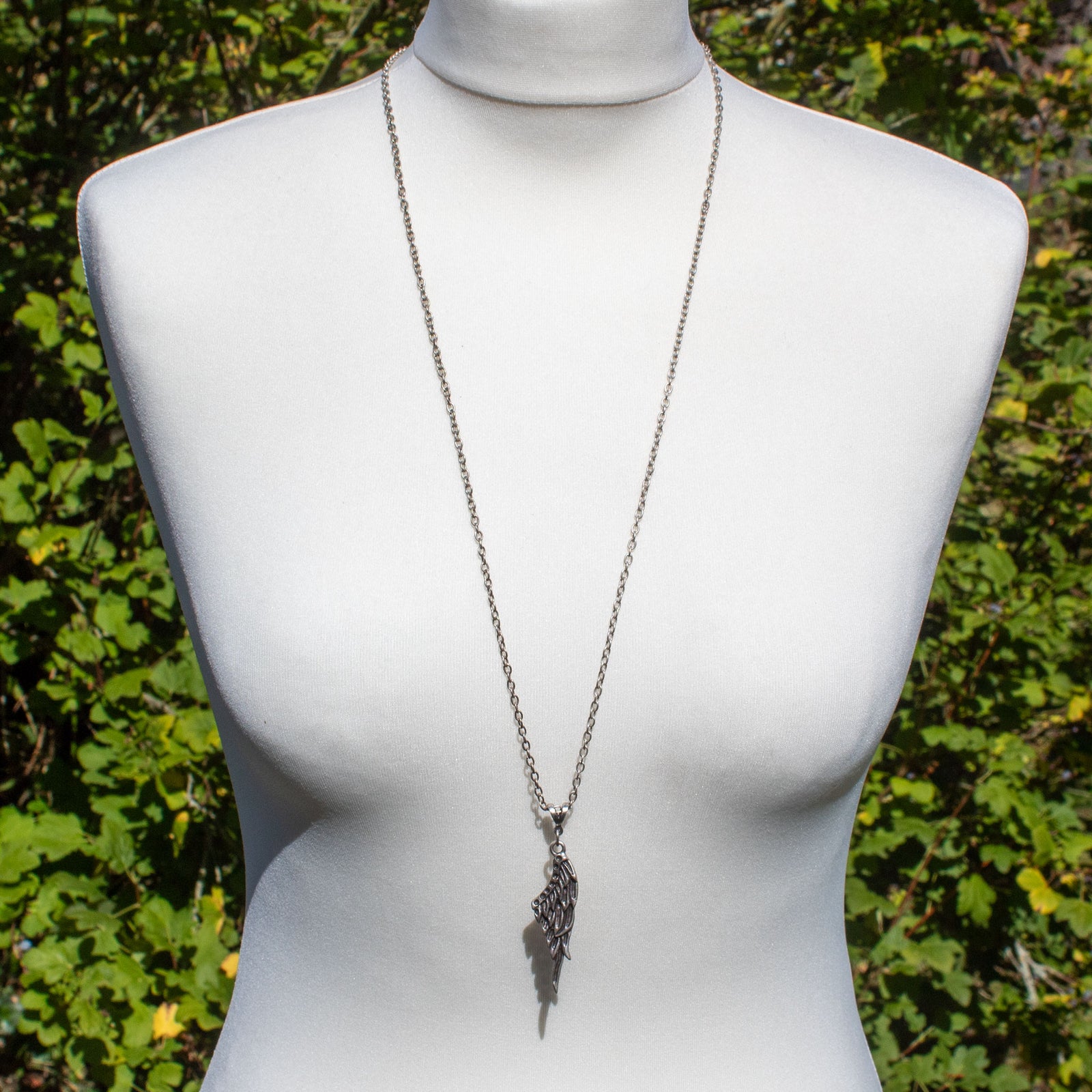 Feathered Wing Pendant Necklace | Necklace - The Naughty Shrew