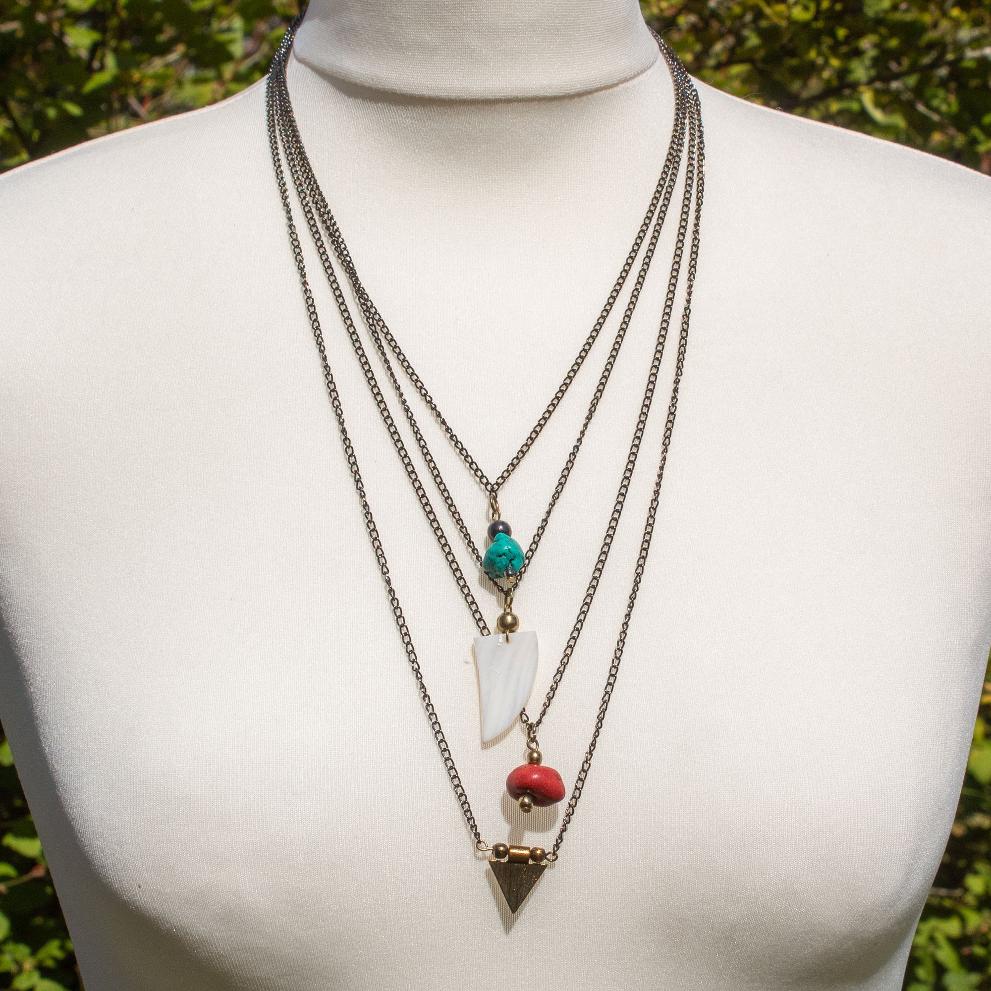 Multi Chain & Pendant Necklace | Necklace - The Naughty Shrew