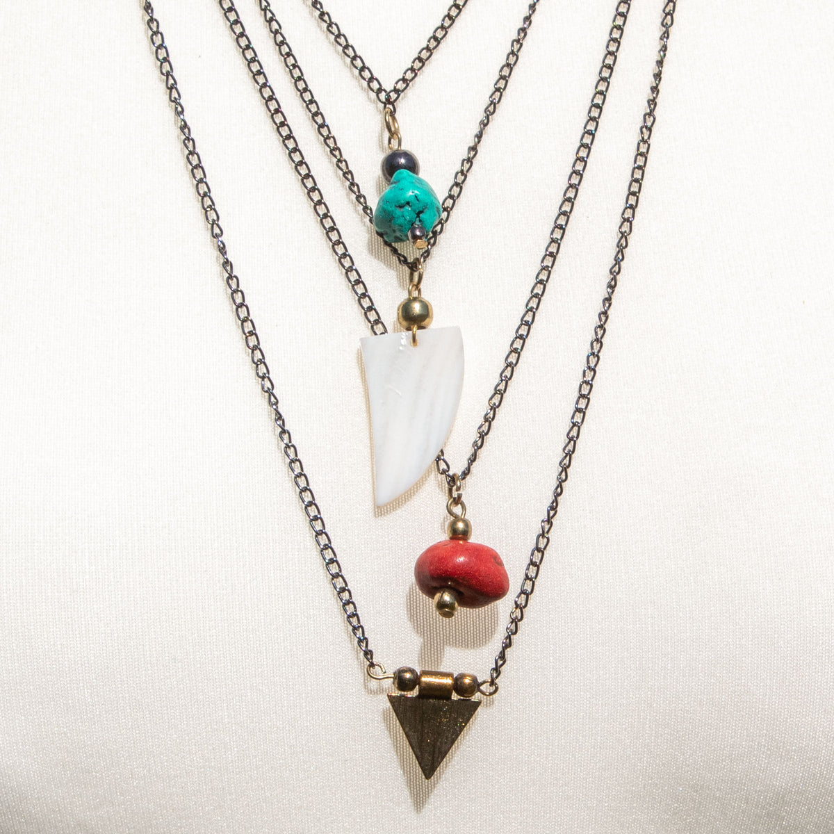 Multi Chain &amp; Pendant Necklace | Necklace - The Naughty Shrew