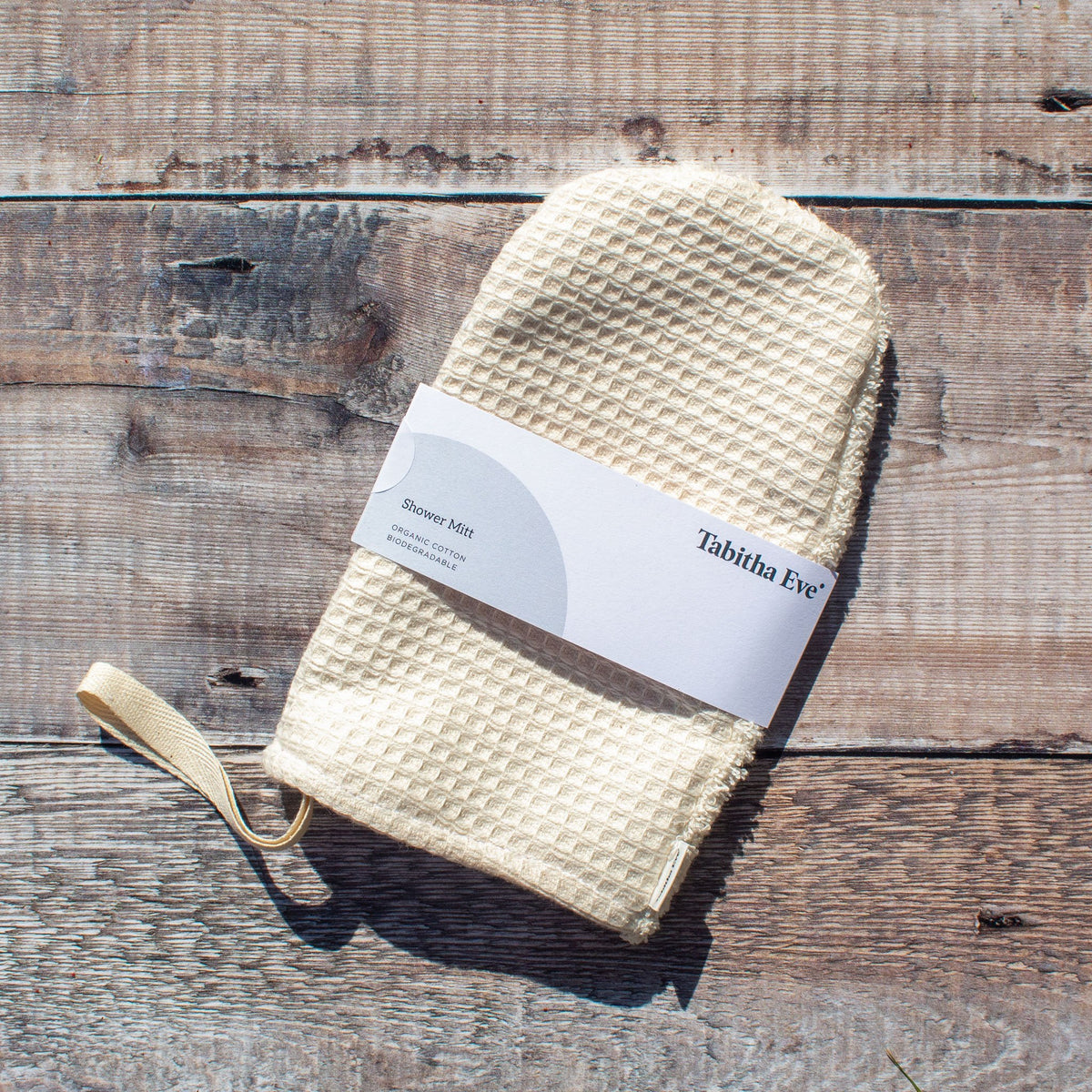 Organic Cotton Shower Mitt | Flannel - The Naughty Shrew