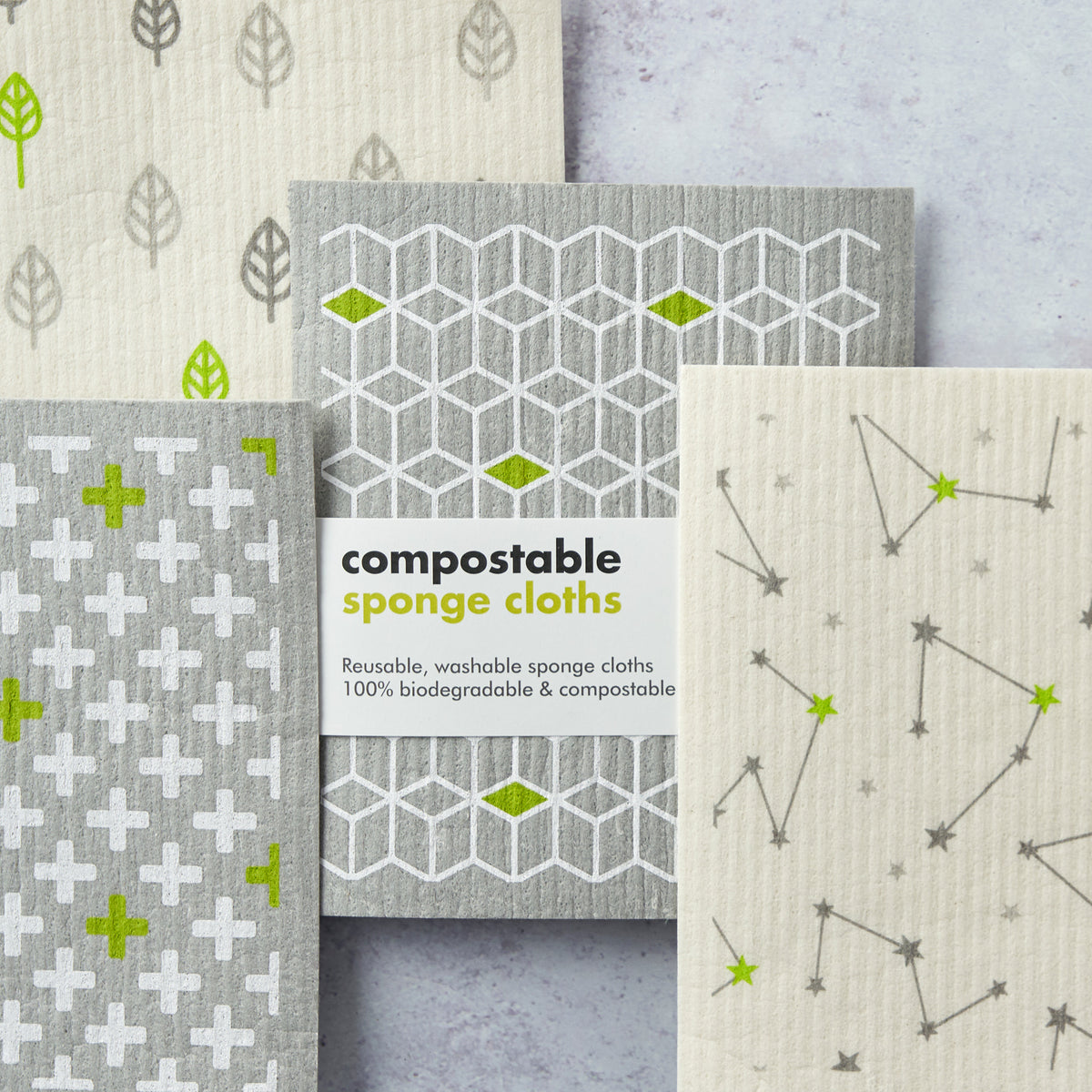 Compostable Cleaning Cloths - Set Of 4 | Cleaning Cloths - The Naughty Shrew