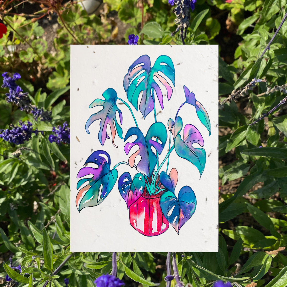 Plant Love - Plantable Wildflower Card | Greetings Card - The Naughty Shrew