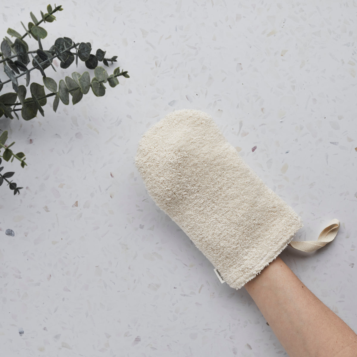 Organic Cotton Shower Mitt | Flannel - The Naughty Shrew