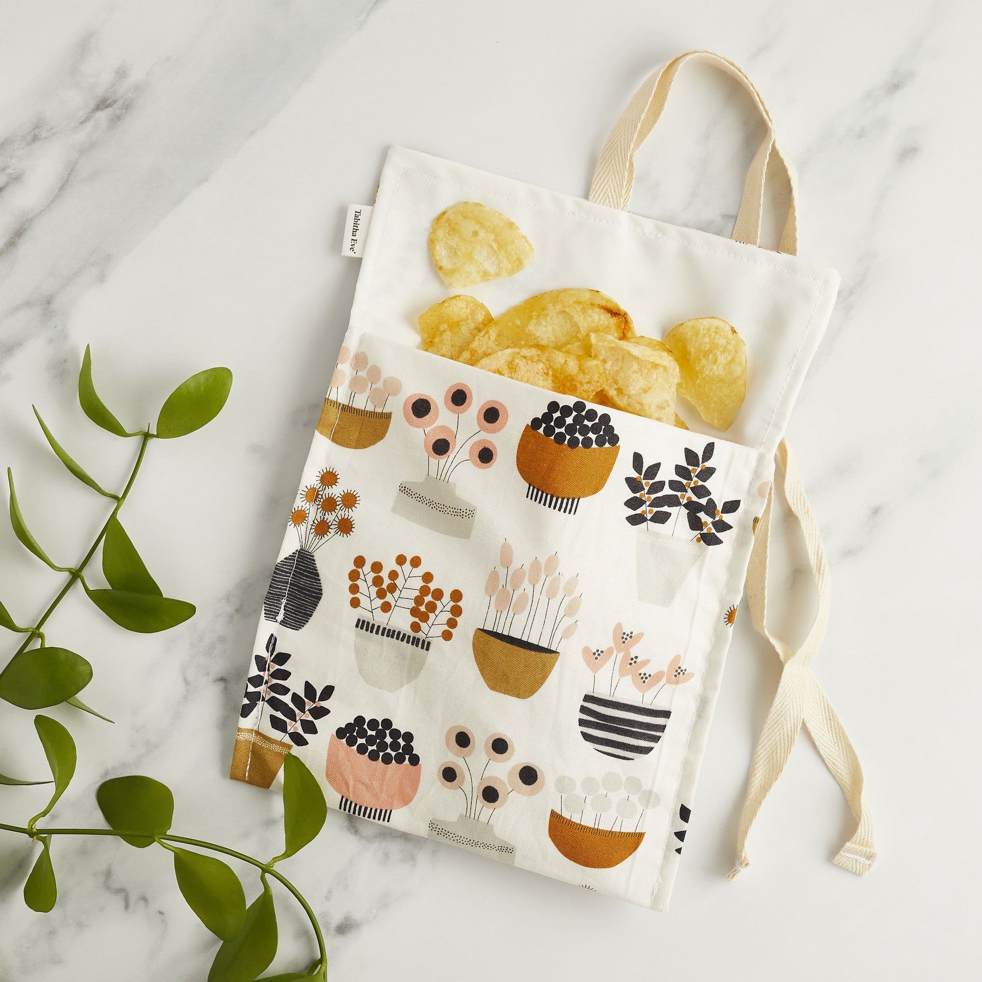 Snack Bag - Plant Pots | Snack Pouch - The Naughty Shrew