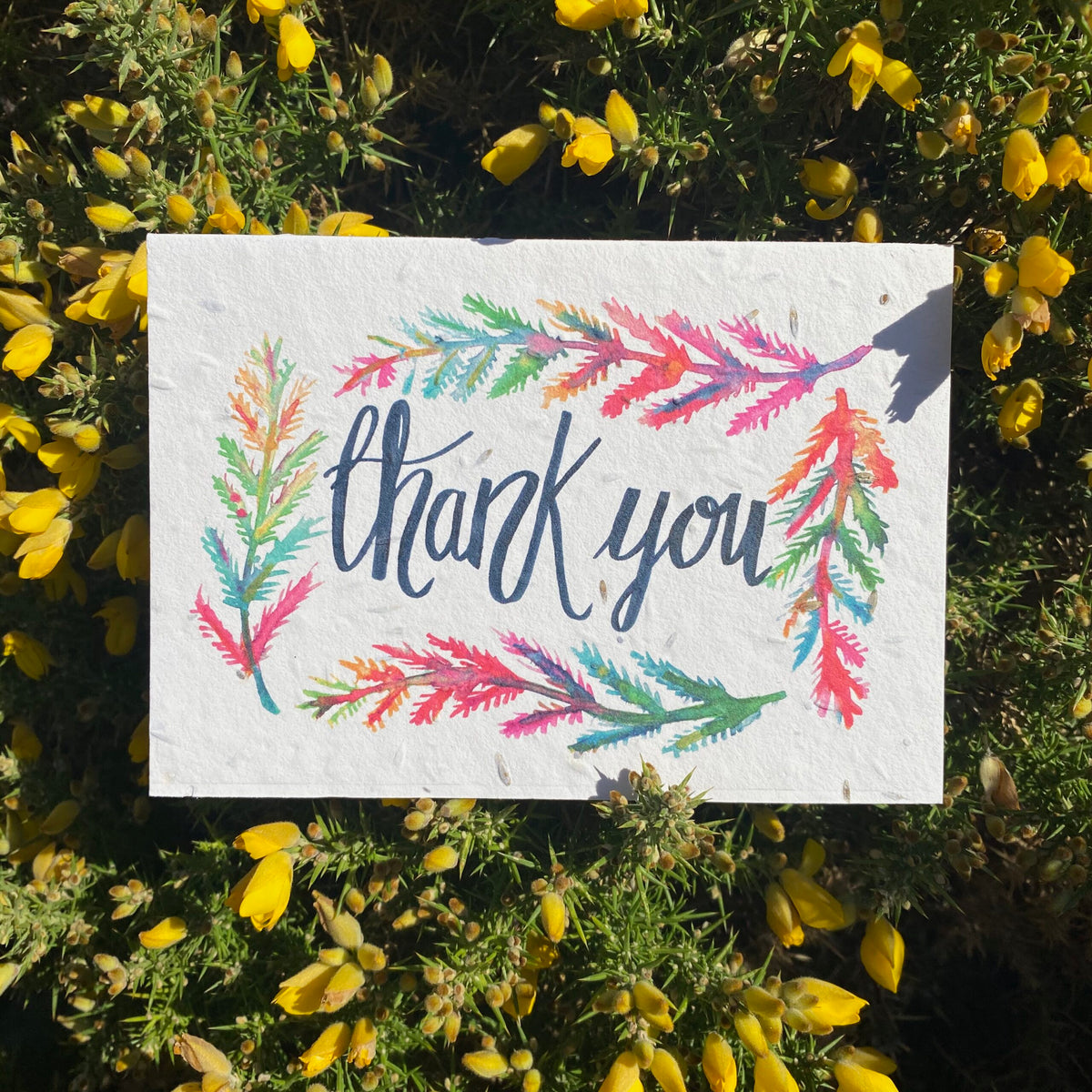 Thank you - Plantable Wildflower Card | Greetings Card - The Naughty Shrew