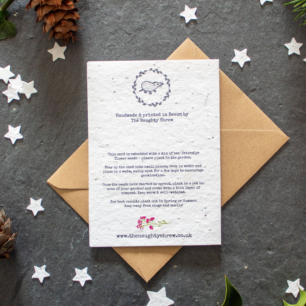 Plantable Christmas Card - Christmas Tree | Greetings Card - The Naughty Shrew