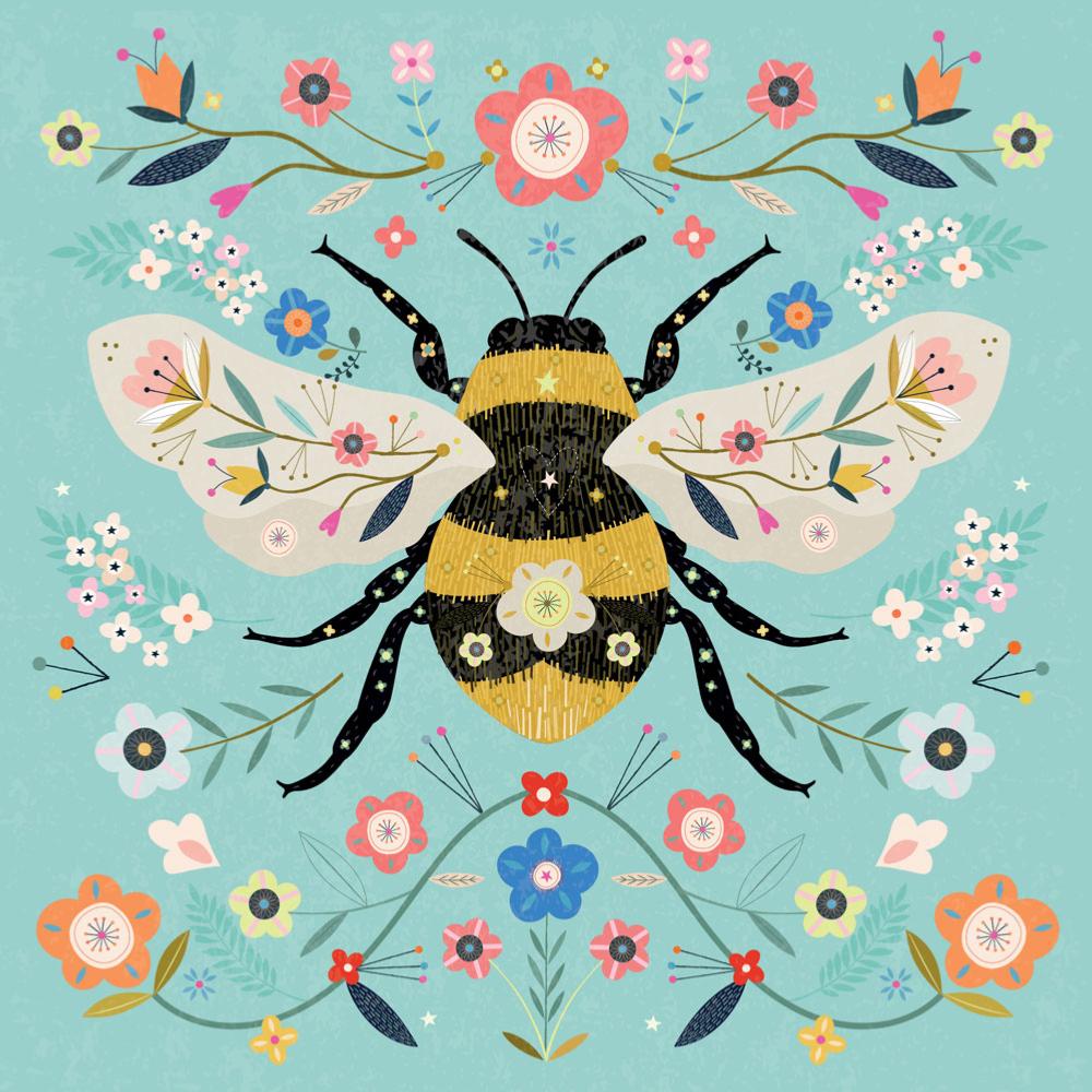 Greetings Card - Bumble Bee