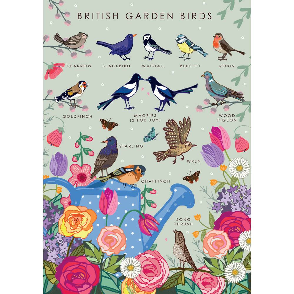 Greetings Card - British Garden Birds