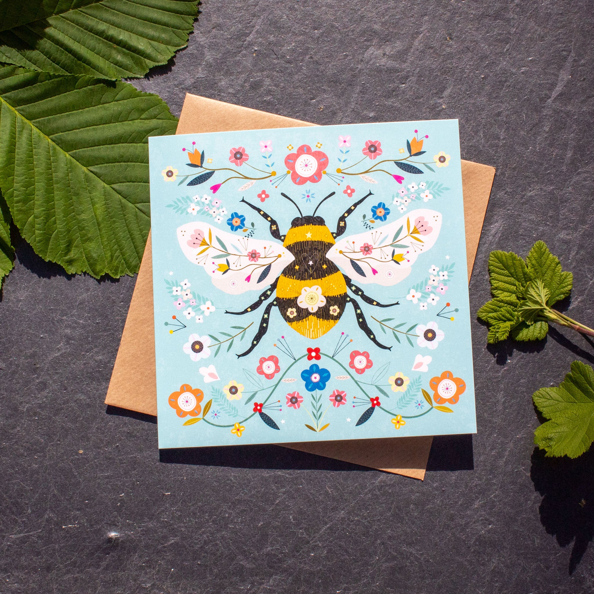 Greetings Card Bumble Bee The Naughty Shrew