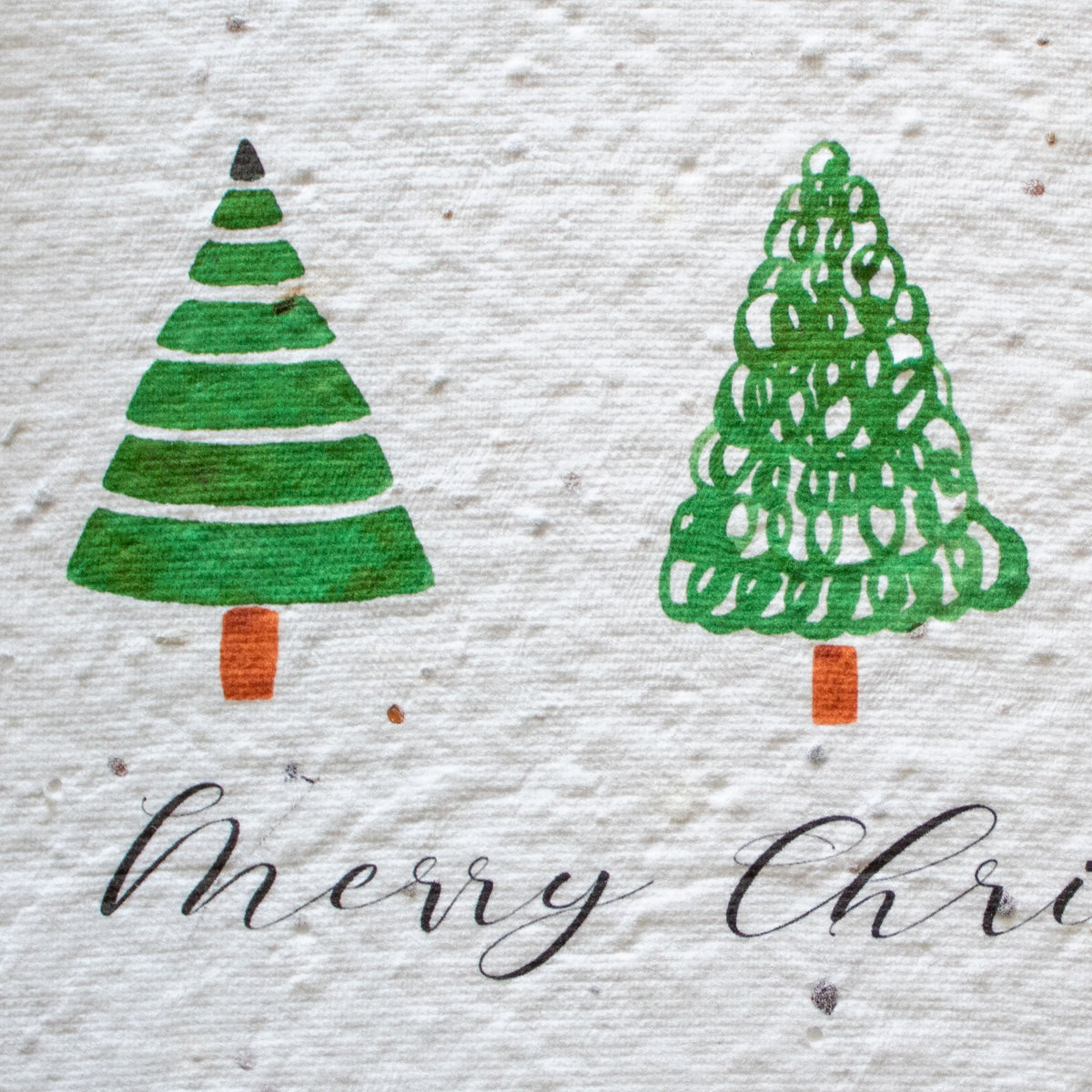 Plantable Christmas Card - Trio Of Trees | Greetings Card - The Naughty Shrew