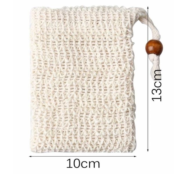 Exfoliating Sisal Soap Pouch | Flannel - The Naughty Shrew