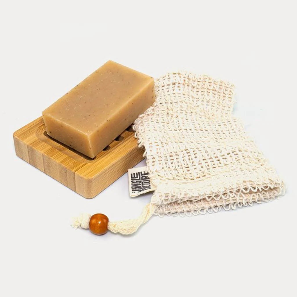 Exfoliating Sisal Soap Pouch | Flannel - The Naughty Shrew