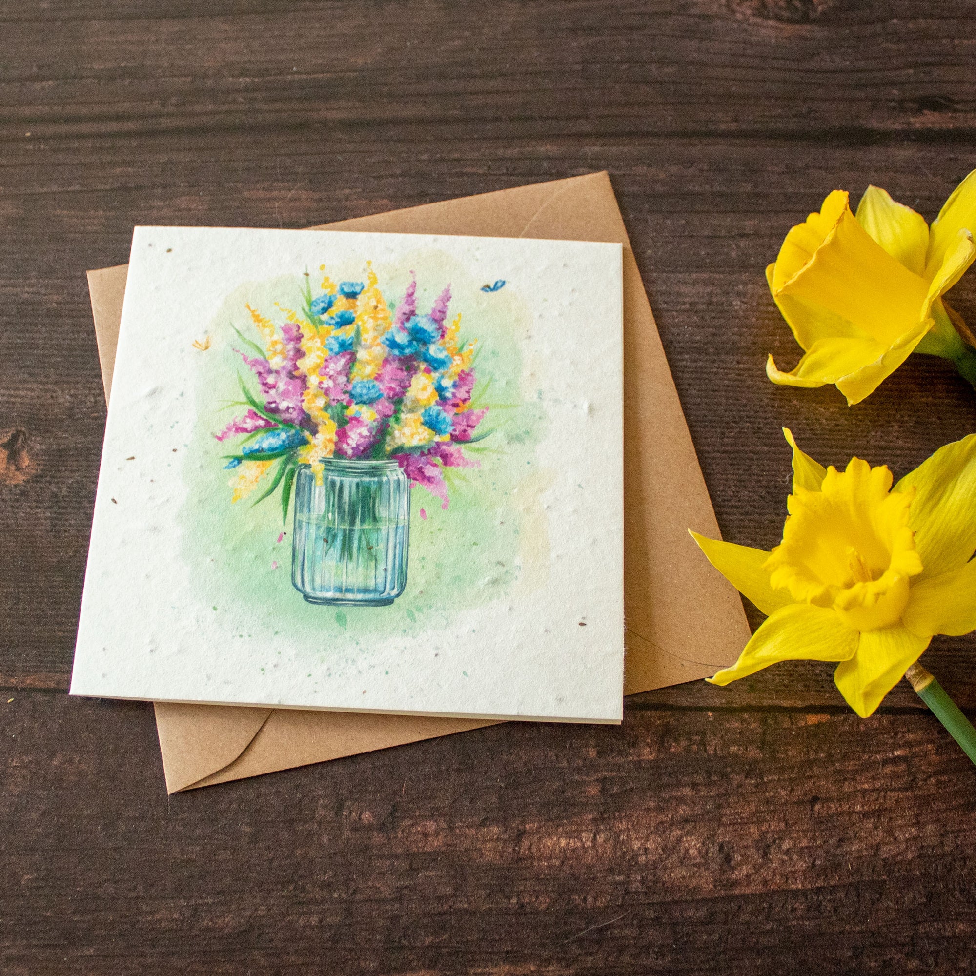 Plantable Greetings Card - Flowers | Greetings Card - The Naughty Shrew
