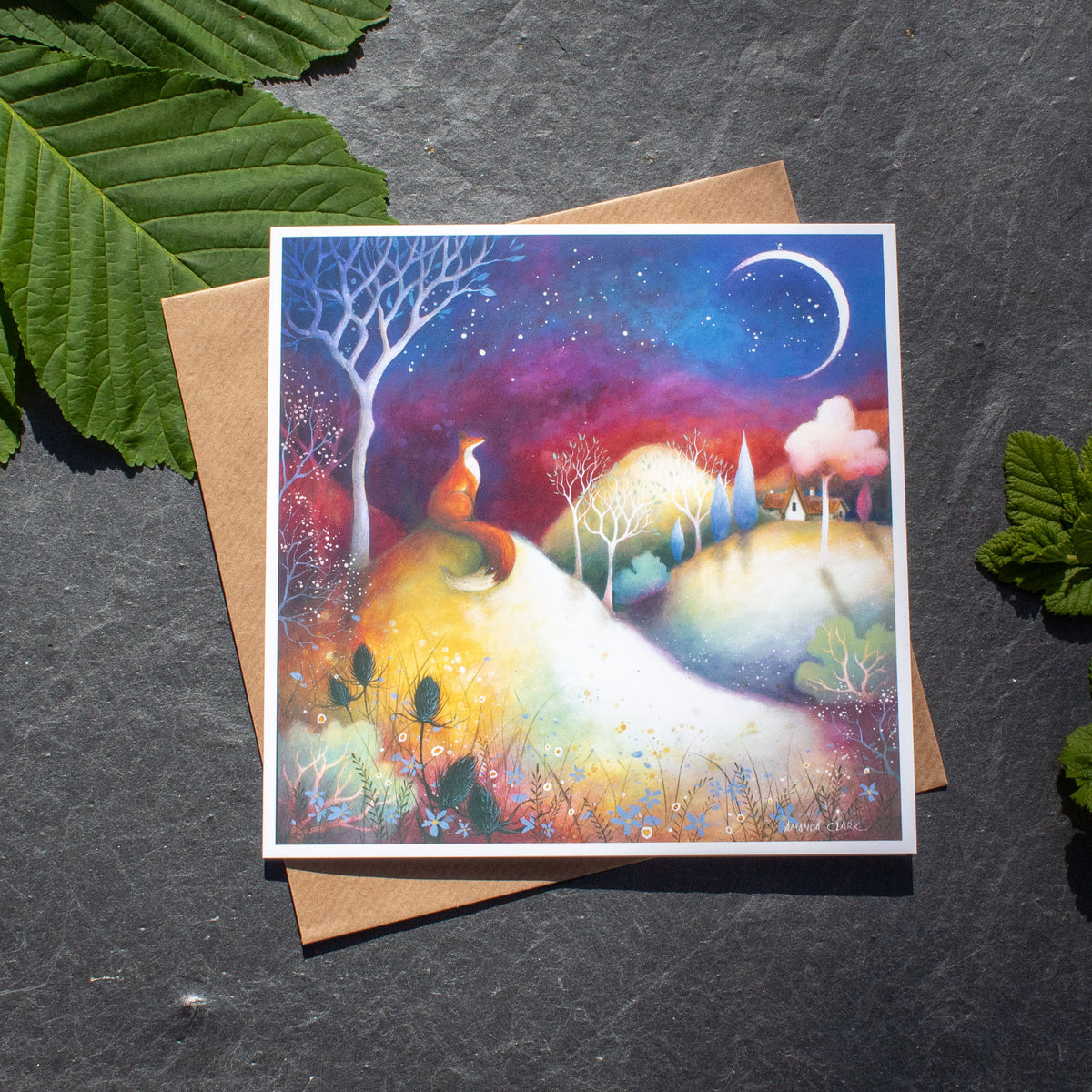 Greetings Card - Starry Meadows