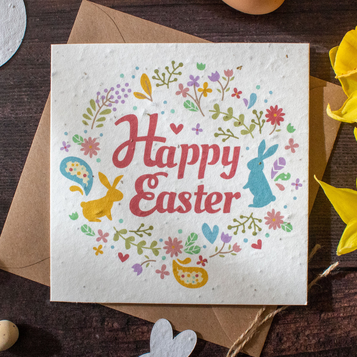 Plantable Easter Card - Easter Collage | Greetings Card - The Naughty Shrew
