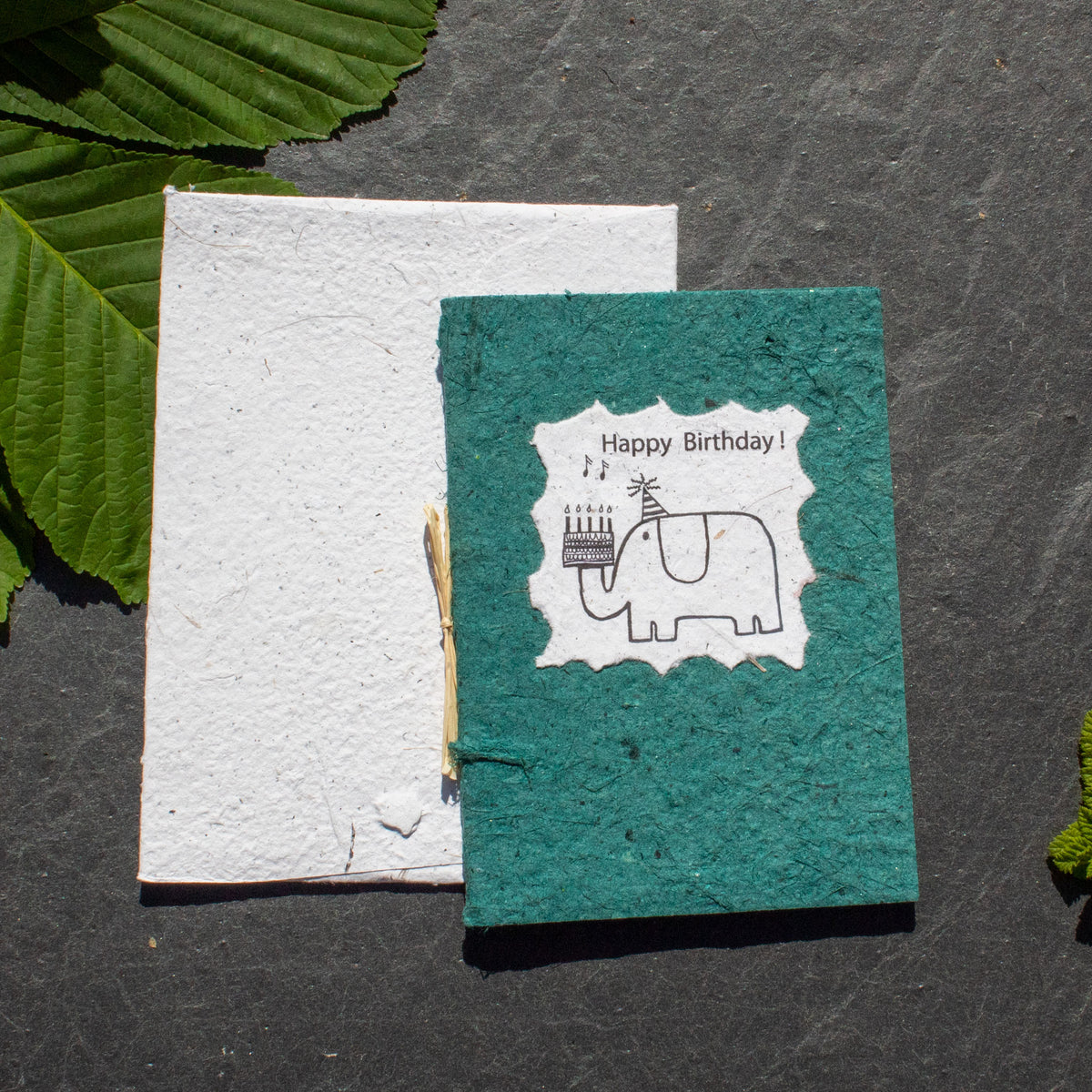 Handmade Greetings Card - Elephant Birthday Card