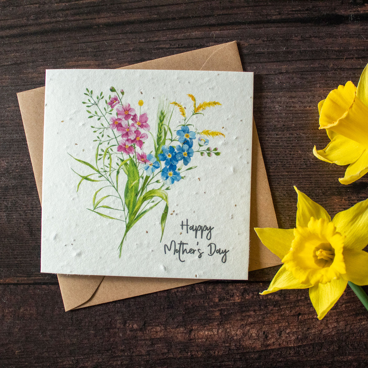Plantable Mother&#39;s Day Card - Wildflower Bunch | Greetings Card - The Naughty Shrew