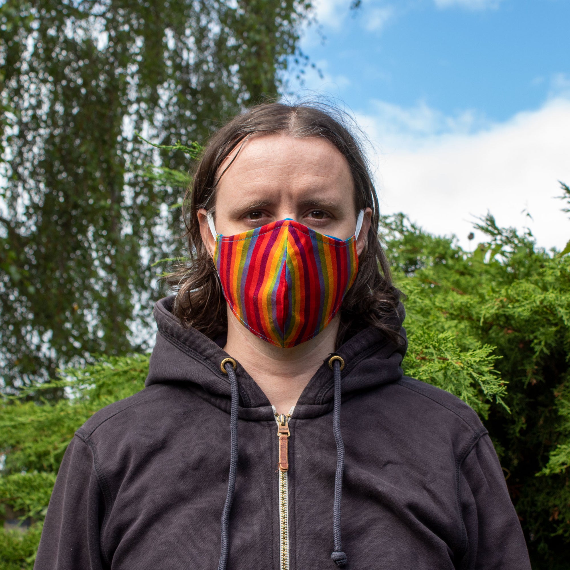 Rainbow Face Covering - Medium Size | Face Covering - The Naughty Shrew