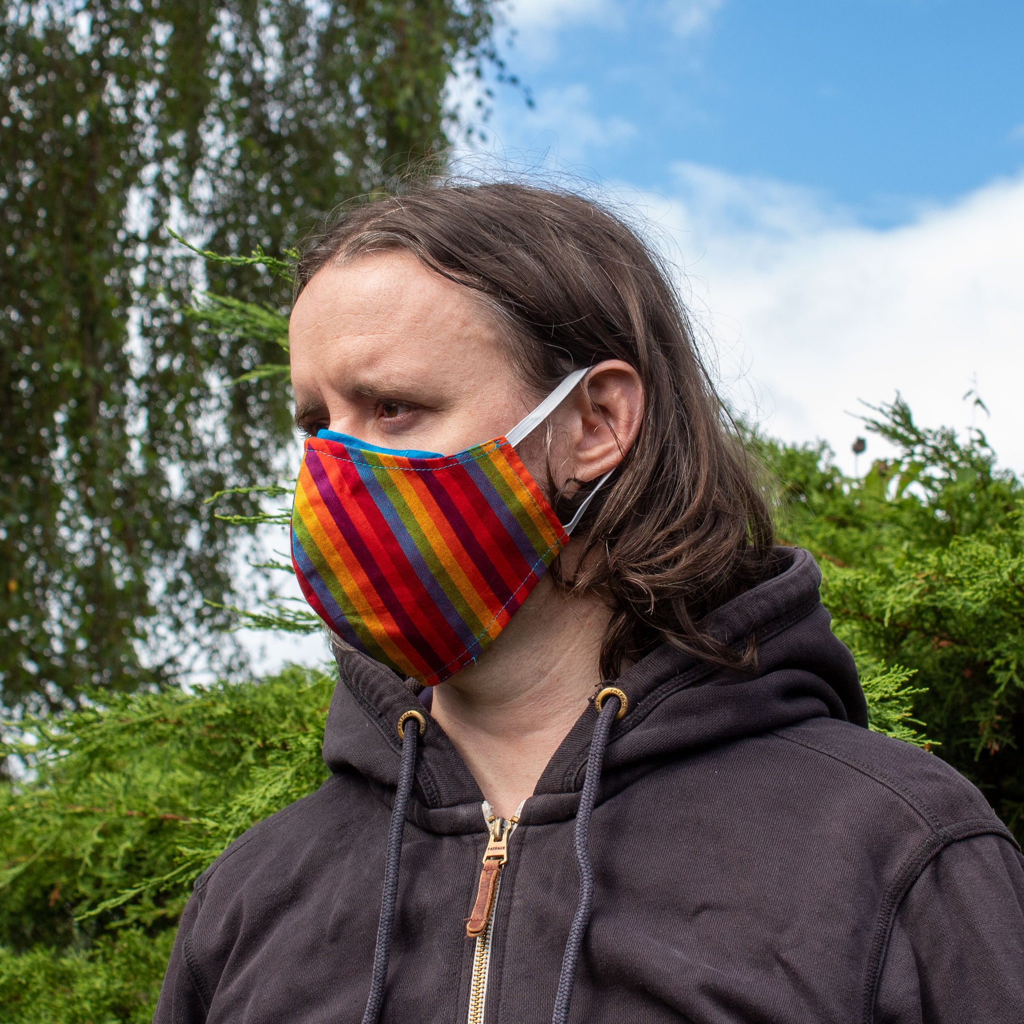 Rainbow Face Covering - Larger Size | Face Covering - The Naughty Shrew