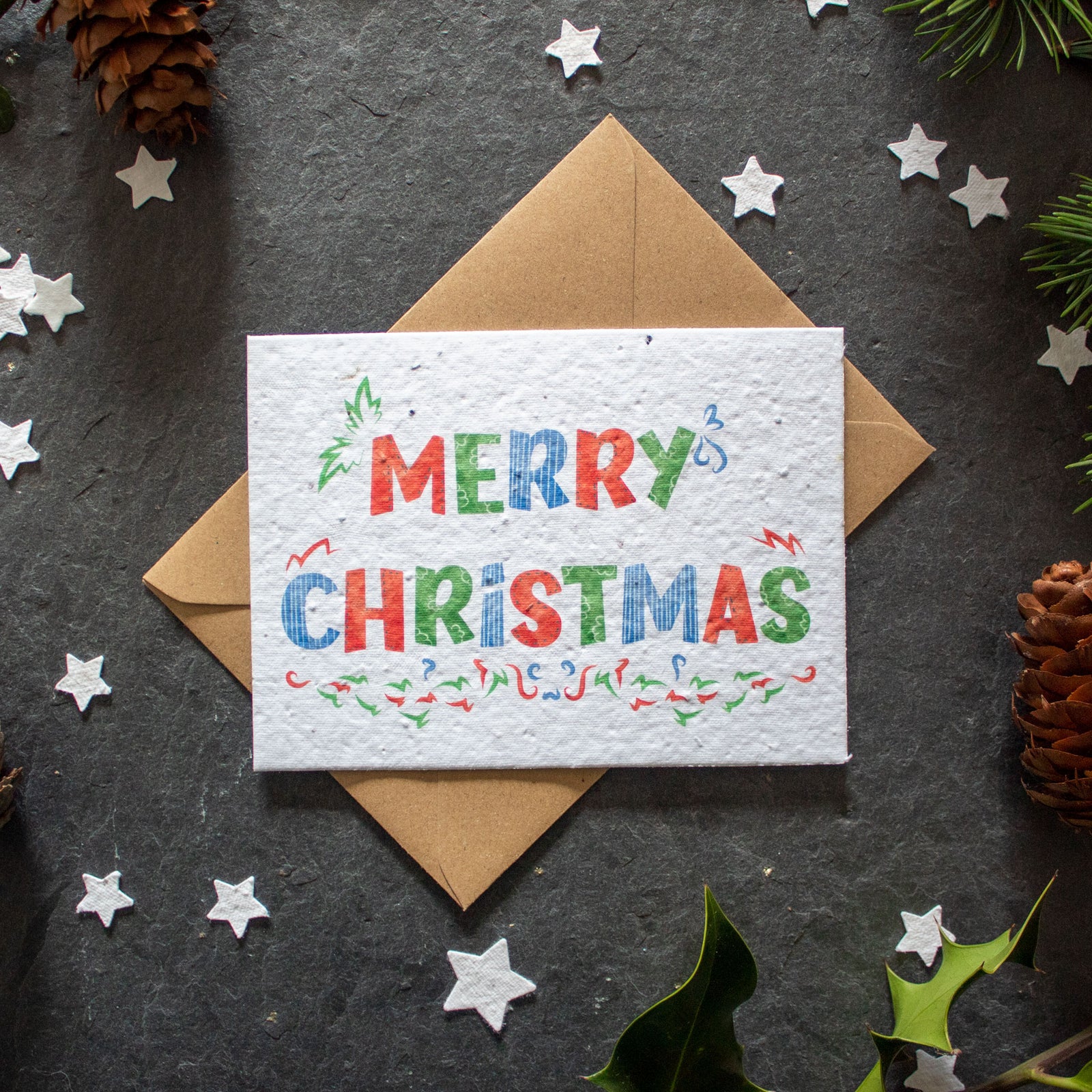 Plantable Christmas Card - Merry Christmas | Greetings Card - The Naughty Shrew