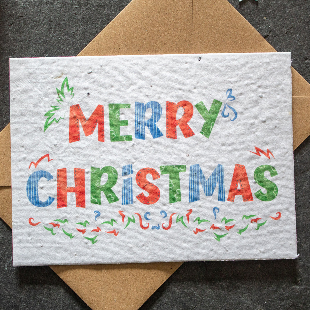 Plantable Christmas Card - Merry Christmas | Greetings Card - The Naughty Shrew