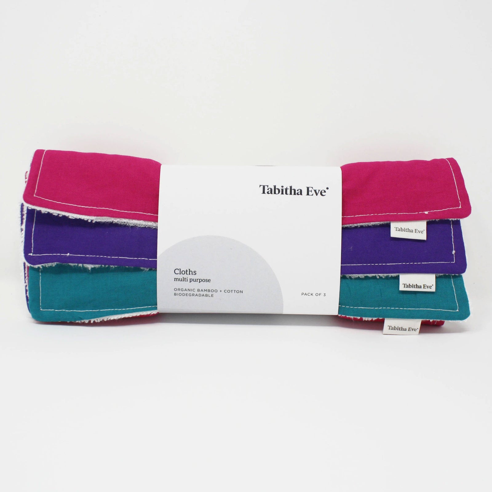 Multi Purpose Cloths - Multicoloured Cotton & Bamboo | Wipes - The Naughty Shrew