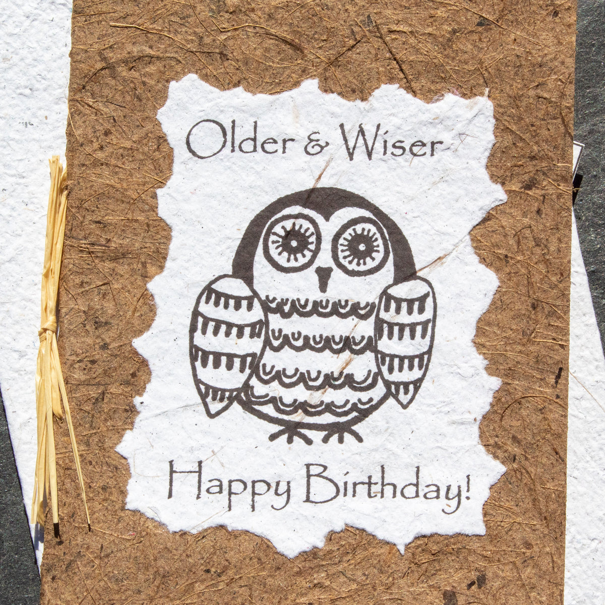 Handmade Greetings Card - Owl Birthday Card