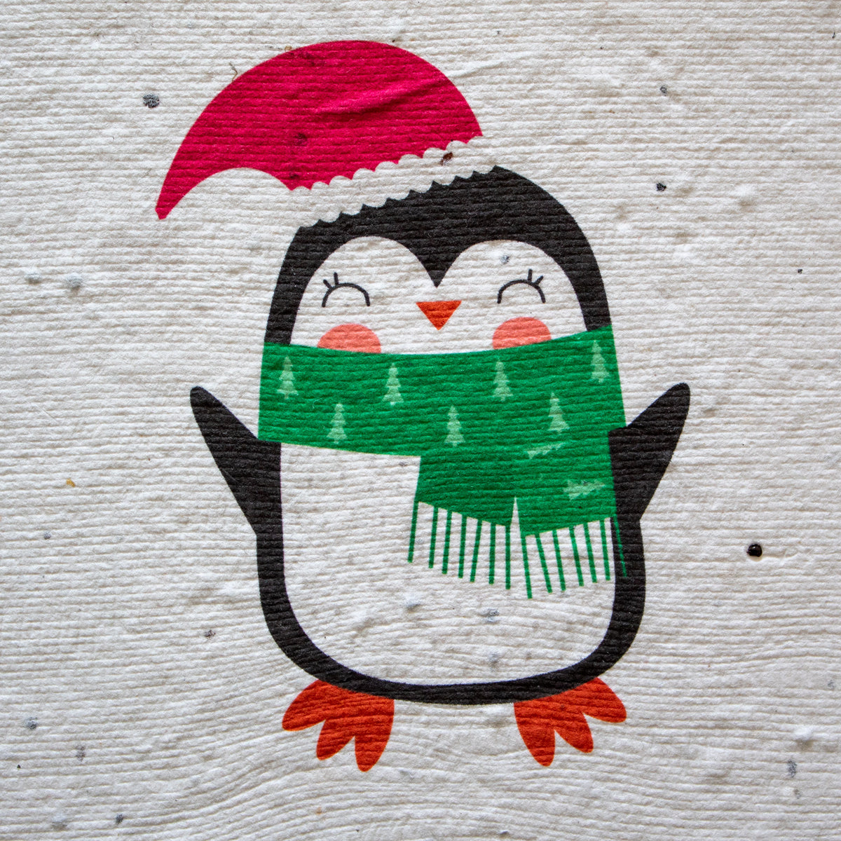 Plantable Christmas Card - Christmas Penguin | Greetings Card - The Naughty Shrew