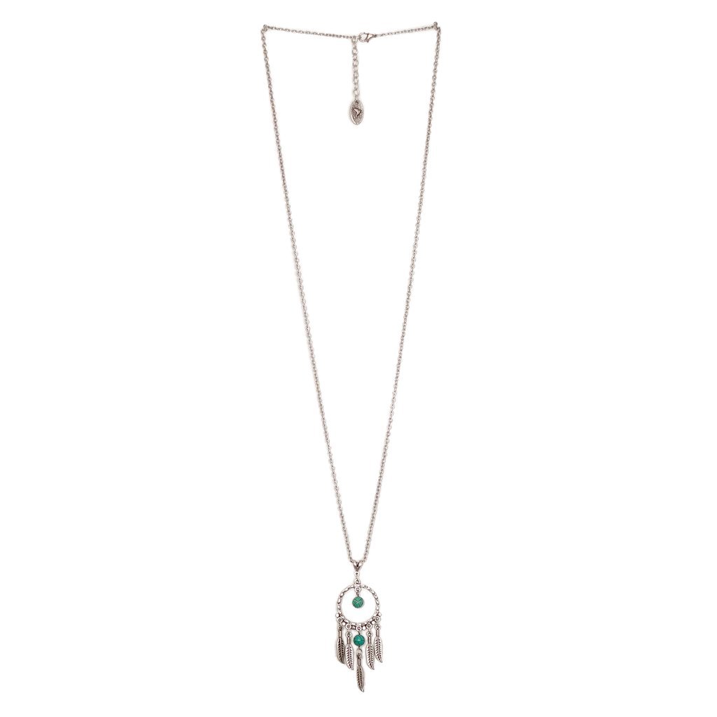 Dreamcatcher Necklace With Turquoise Stones | Necklace - The Naughty Shrew