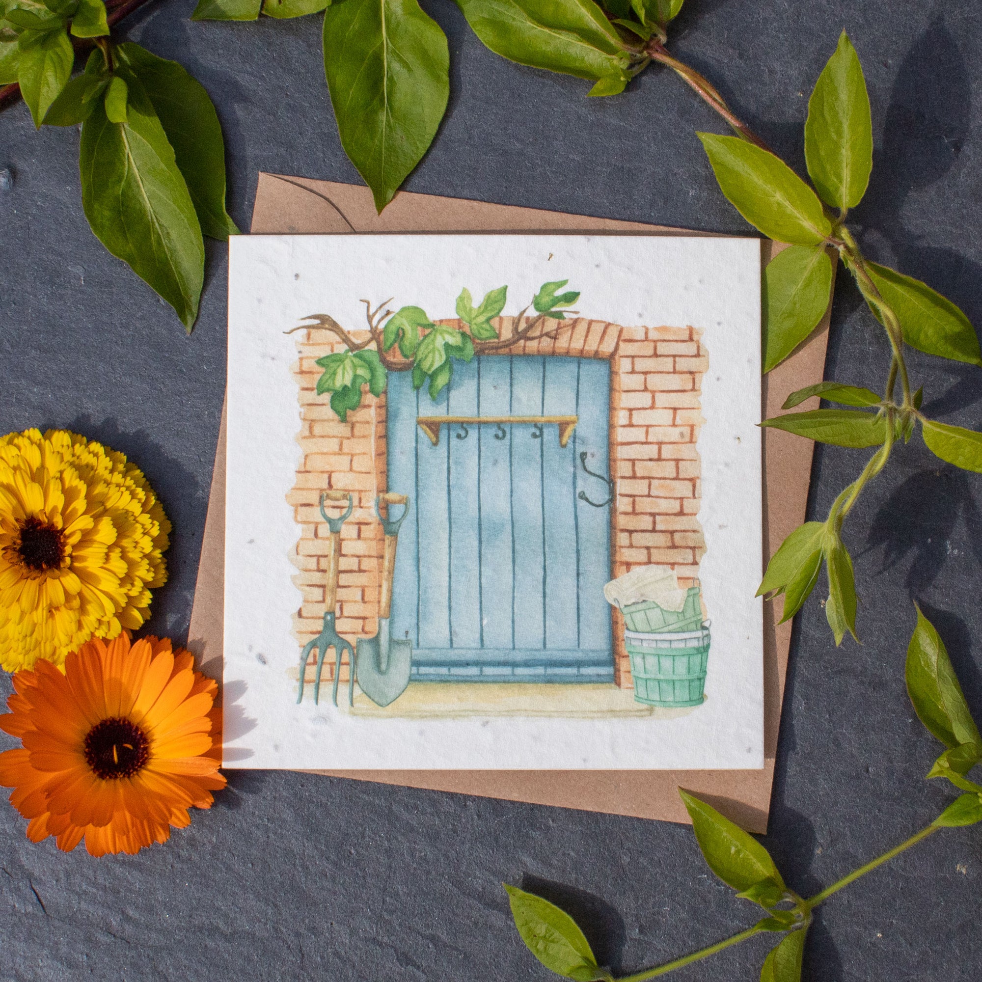 Plantable Greetings Card - Garden Shed | Greetings Card - The Naughty Shrew