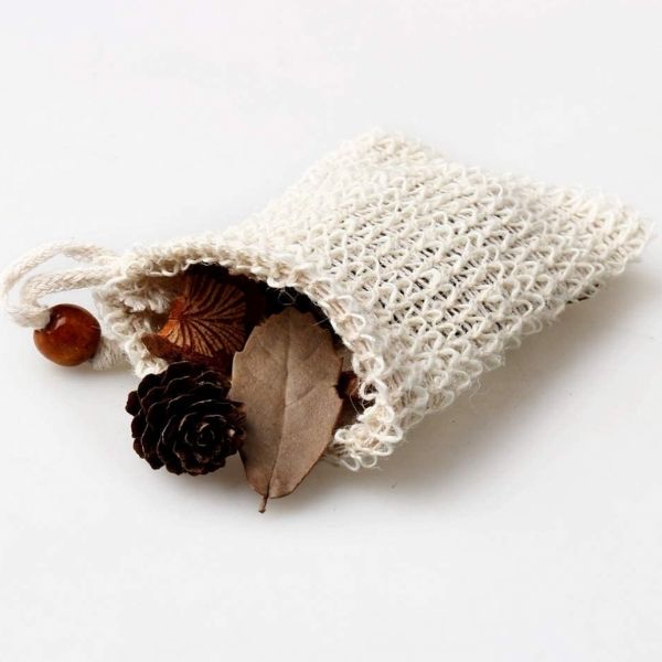 Exfoliating Sisal Soap Pouch | Flannel - The Naughty Shrew