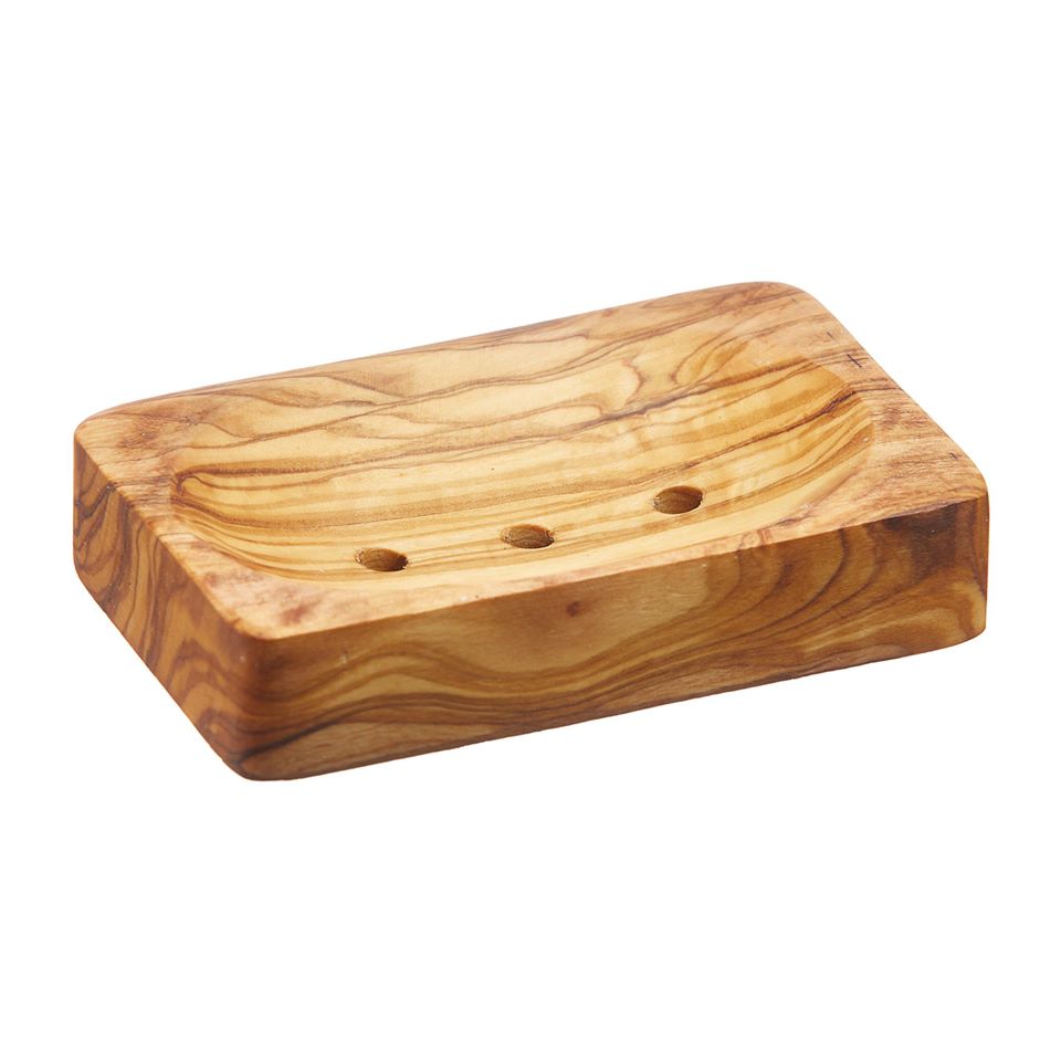 Olive Wood Soap Dish - Rectangle | Soap Dish - The Naughty Shrew