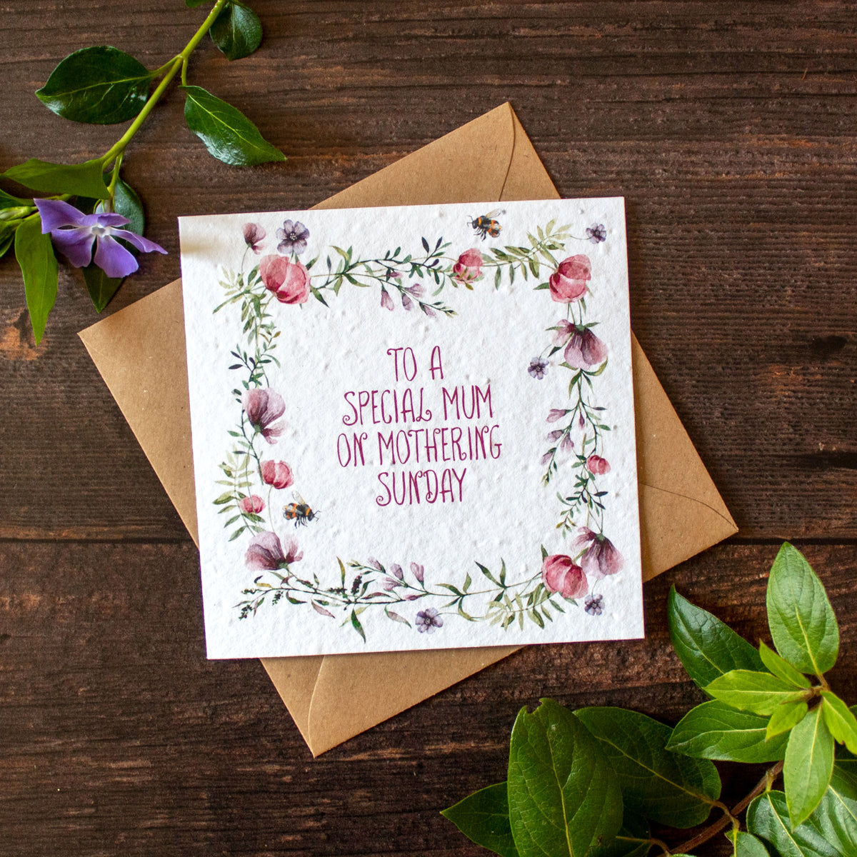 Plantable Mother&#39;s Day Card - Mothering Sunday