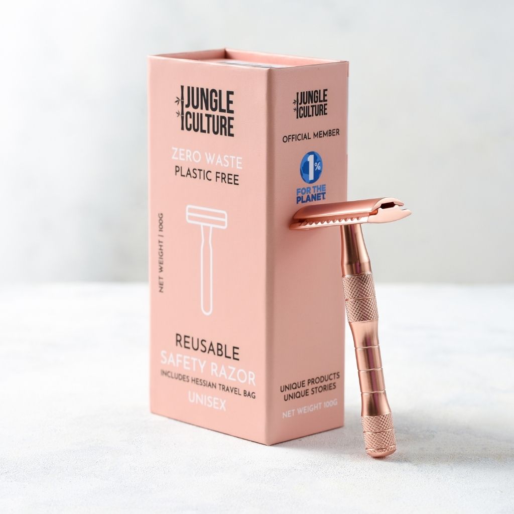 Reusable, Unisex Safety Razor - Rose Gold | Safety Razor - The Naughty Shrew