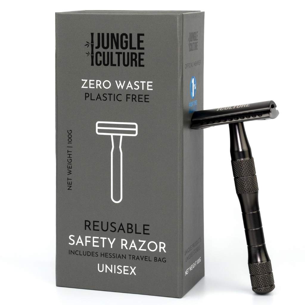 Reusable, Unisex Safety Razor - Black | Safety Razor - The Naughty Shrew